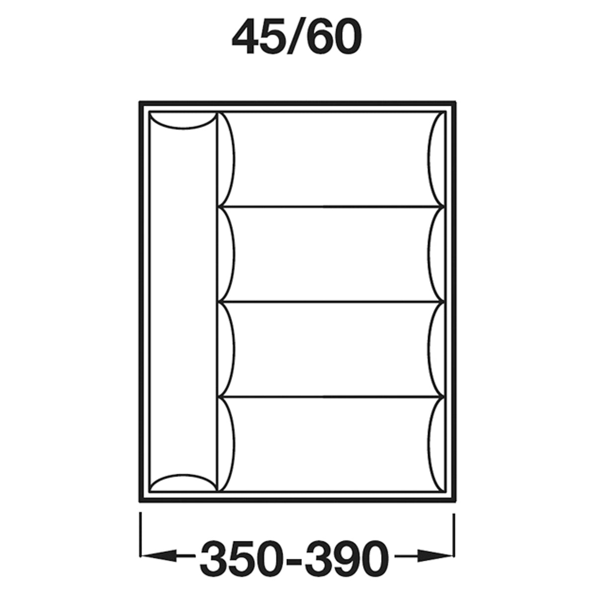 CUTLEY INSERT 45/60 440-490 PL/SIL