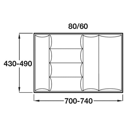 CUTLEY INSERT 80/60 440-490 PL/SIL