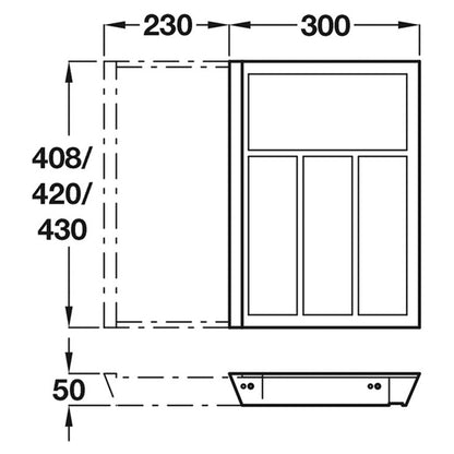 EXTRAY CUT INSERT 440x400-0600 EOK