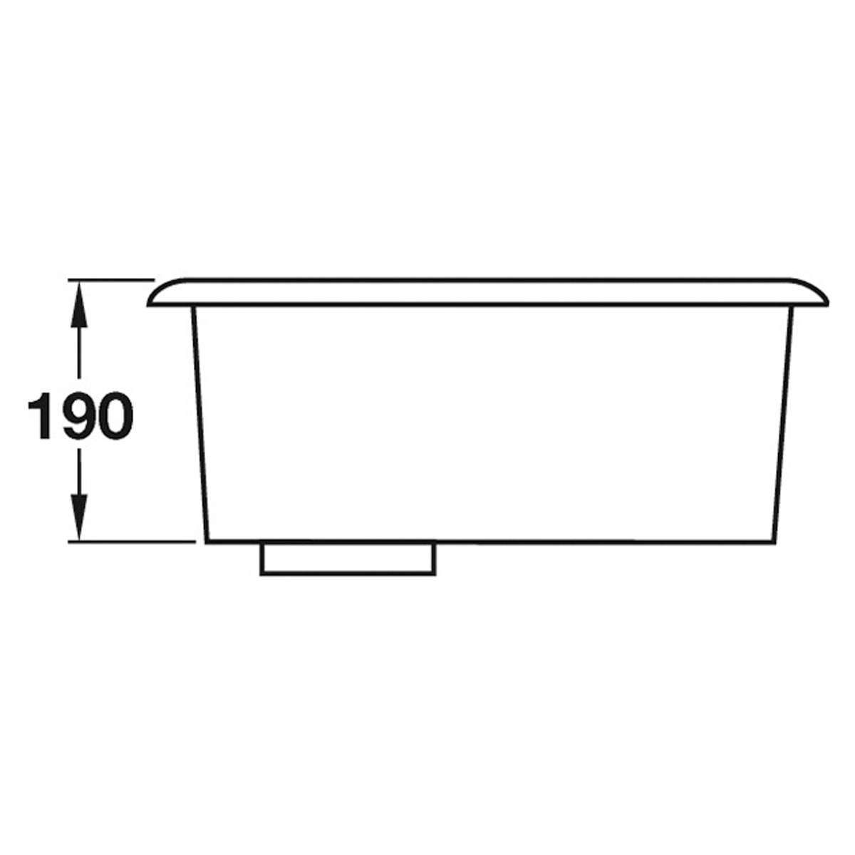 UNDERMOUNT SINK 429x449x270 STST/PO