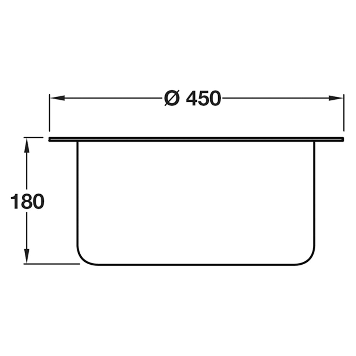 CIRCULAR BOWL D460x180 PSS