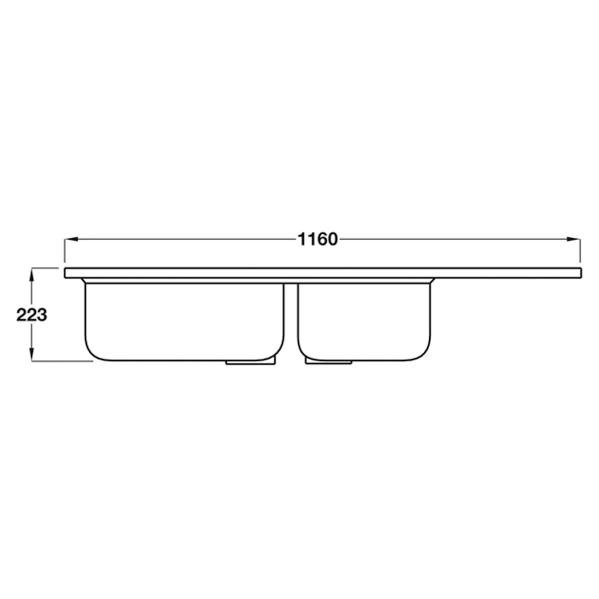 SMEG ALBA LG116 2.0 SINK RH BSS