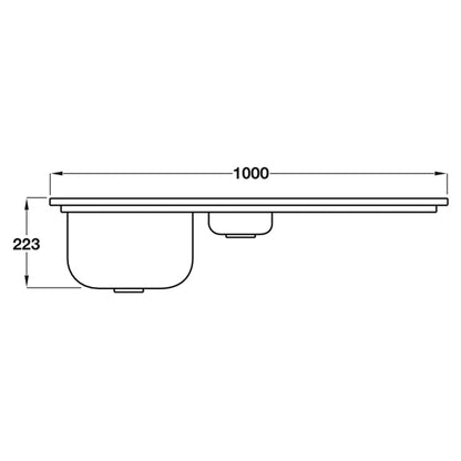 SMEG ALBA LL102 1.5 SINK RH BSS