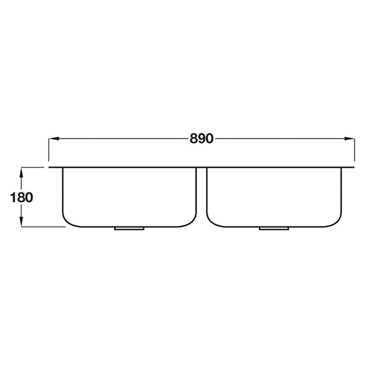 SMEG ALBA UM4545 2.0 SINK BSS