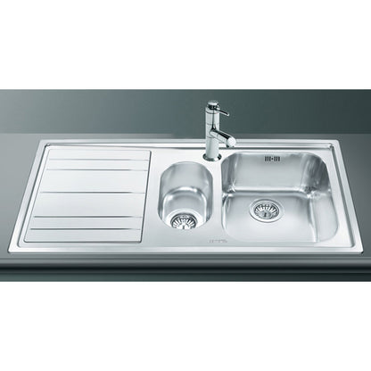 SMEG RIGAE LE102-2 1.5 SINK LH BSS