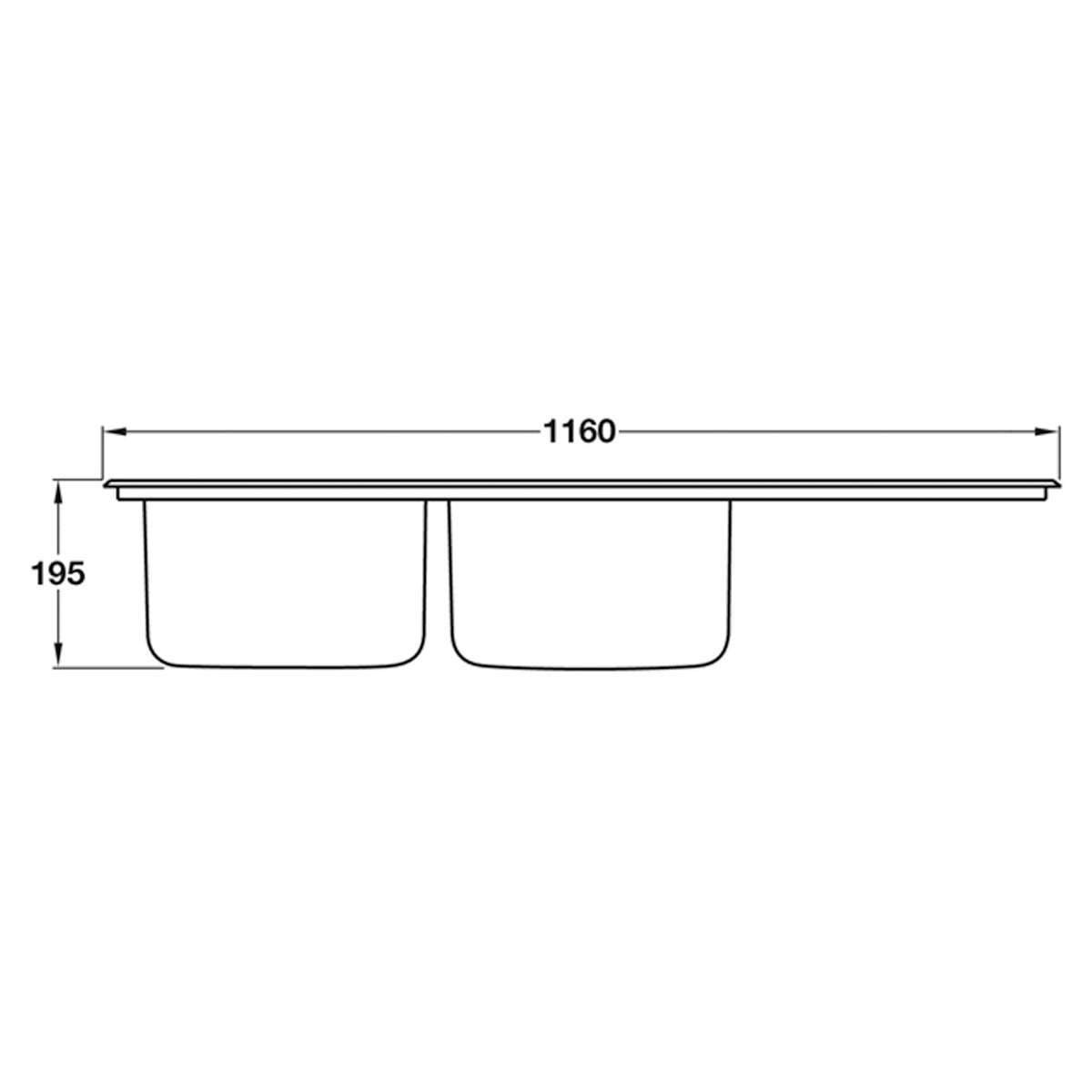 SMEG RIGAE LE116-2 2.0 SINK RH BSS