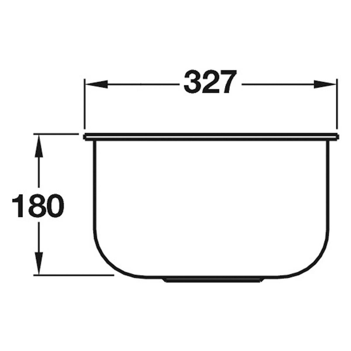 SMEG ALBA UM30 1.0 SINK BOWL BSS