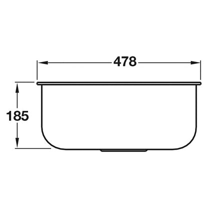SMEG ALBA UM45 1.0 SINK BOWL BSS