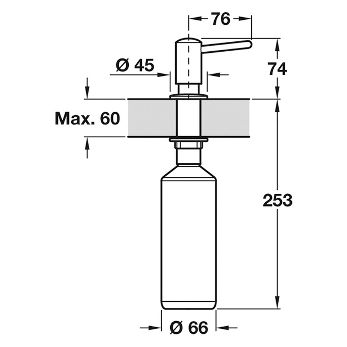 Grohe Contemporary Soap Dispenser P