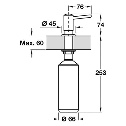 Grohe Contemporary Soap Dispenser P