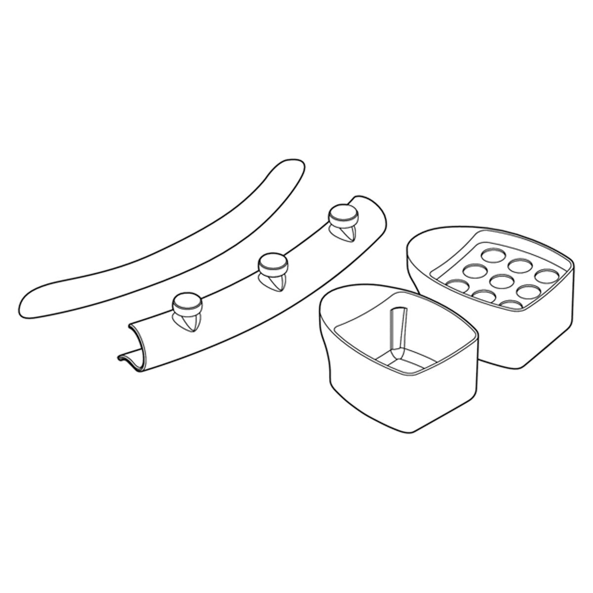 BATHROOM ACCESSORY KIT BLUE