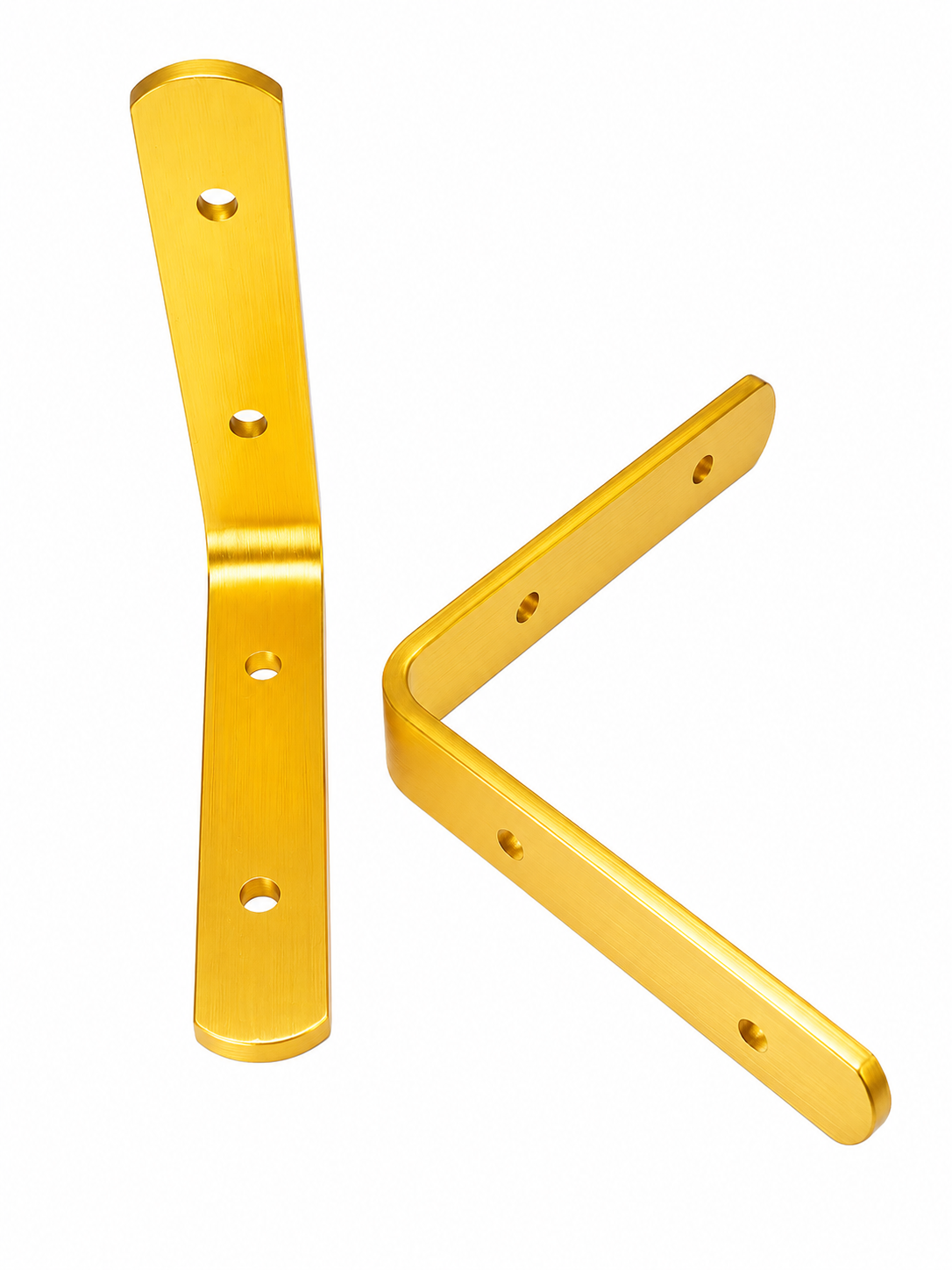 Radiator Bracket 95x95x18x4mm Aluminium Bright Gold