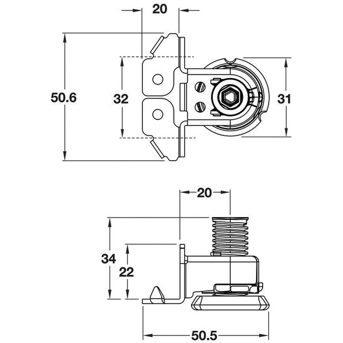 INTEGRATO TECH TYPE G ANJ FOOT+SPIKES 175KG