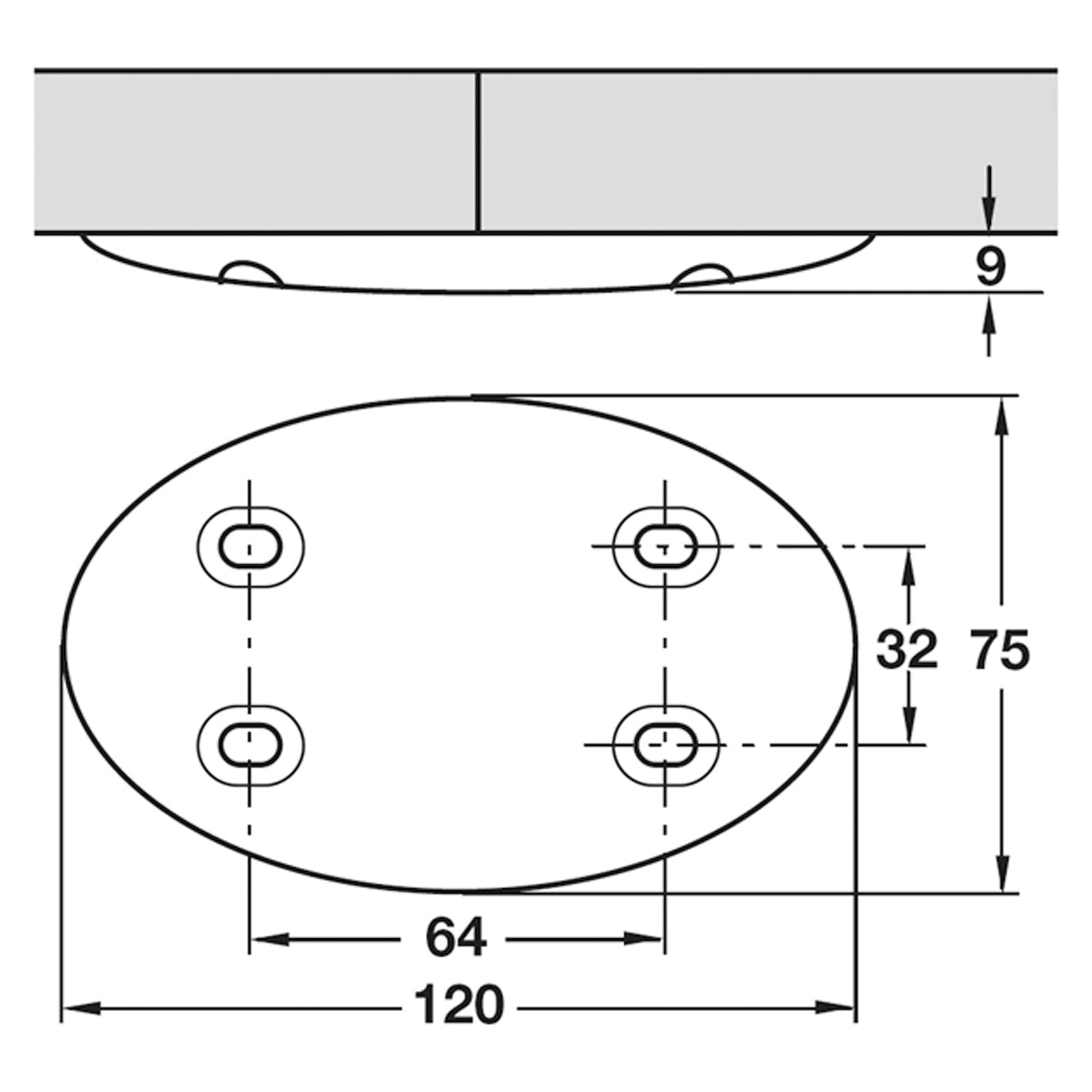 LINKIT TABLETOP CONNECTOR ZN/GREY