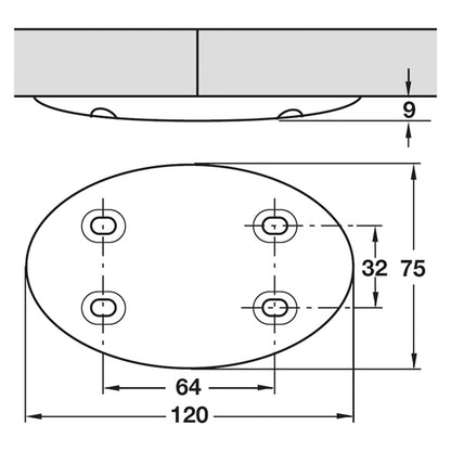 LINKIT TABLETOP CONNECTOR ZN/GREY
