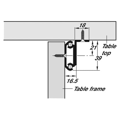 EXT TABLE RUNNER 60KG 650 ST/GLV