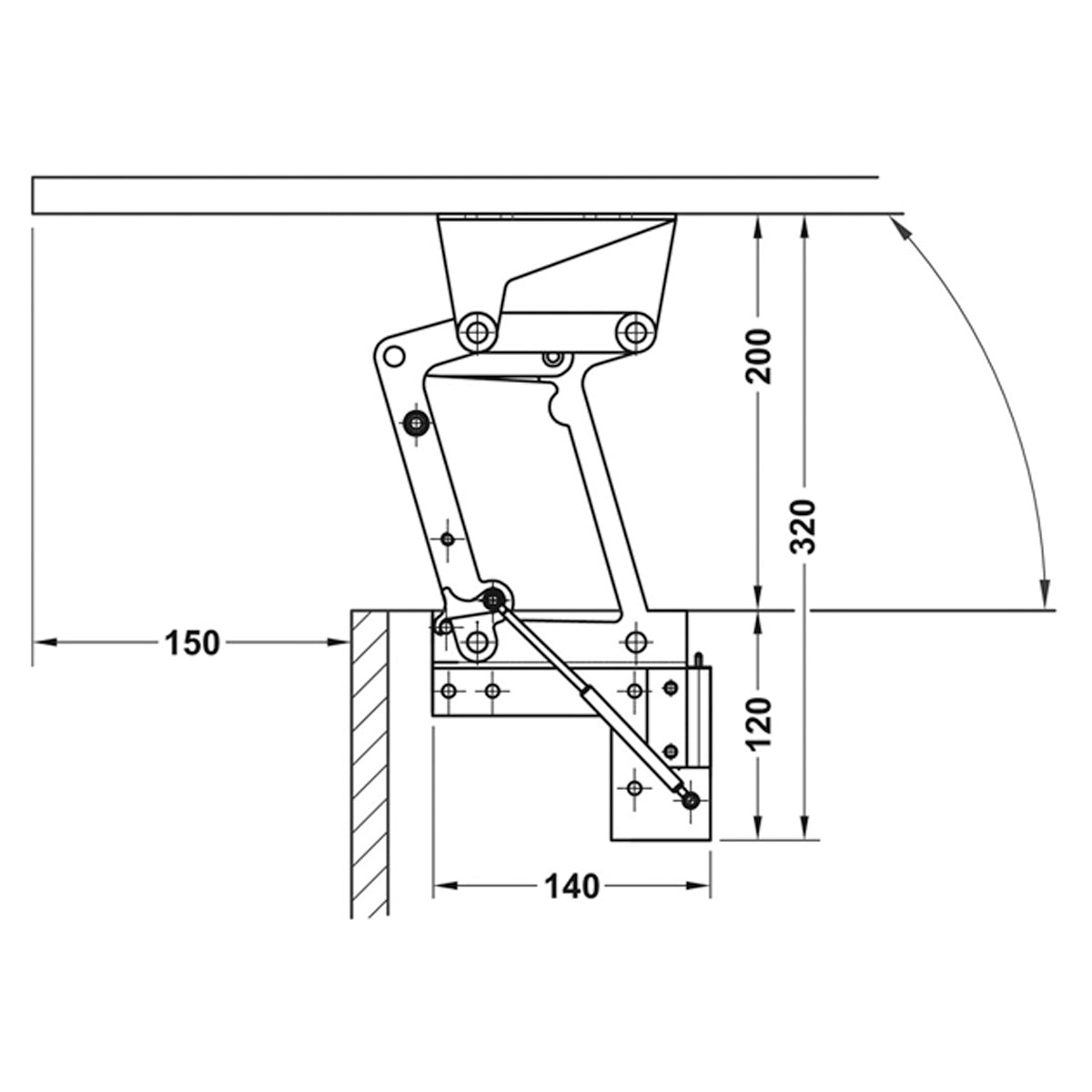 TAVOFLEX SWING-UP FITTING SLV