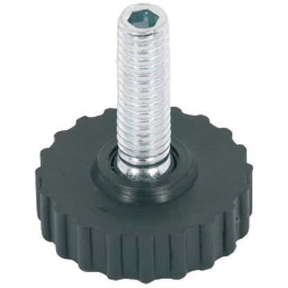 BASE LEVELLER M8x22/D30x10 PL/BLACK
