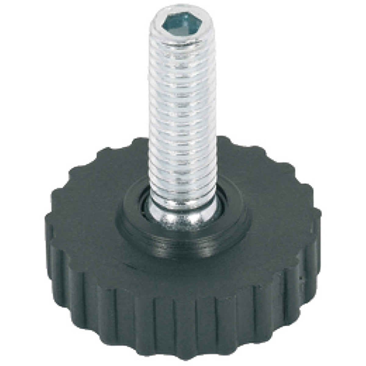 BASE LEVELLER M8x22/D40x12 PL/BLACK