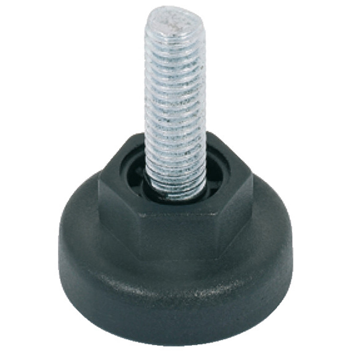 BASE LEVELLER M8x22/D30x14 PL/BLACK