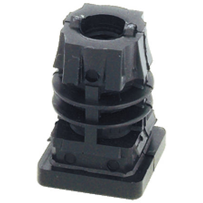 SQUARE PLUG M10 25x25x35 PL/BLACK