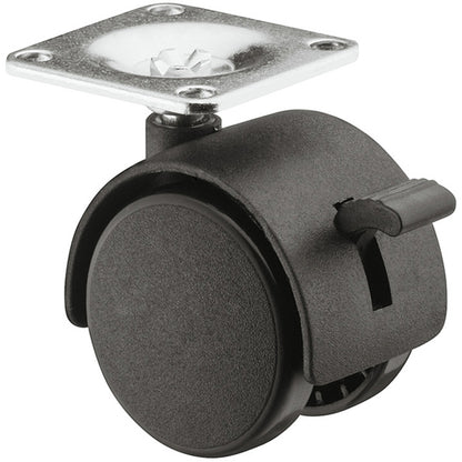 TWIN CASTOR BRAKE D50x45 PL/MBLK