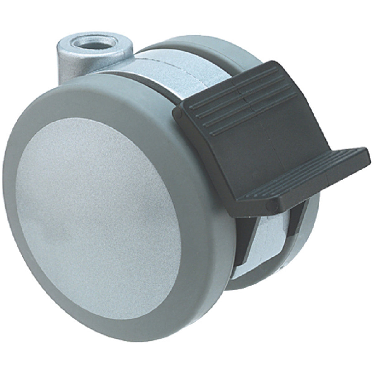 TWIN CASTOR BRAKE D75x68 PL/GREY