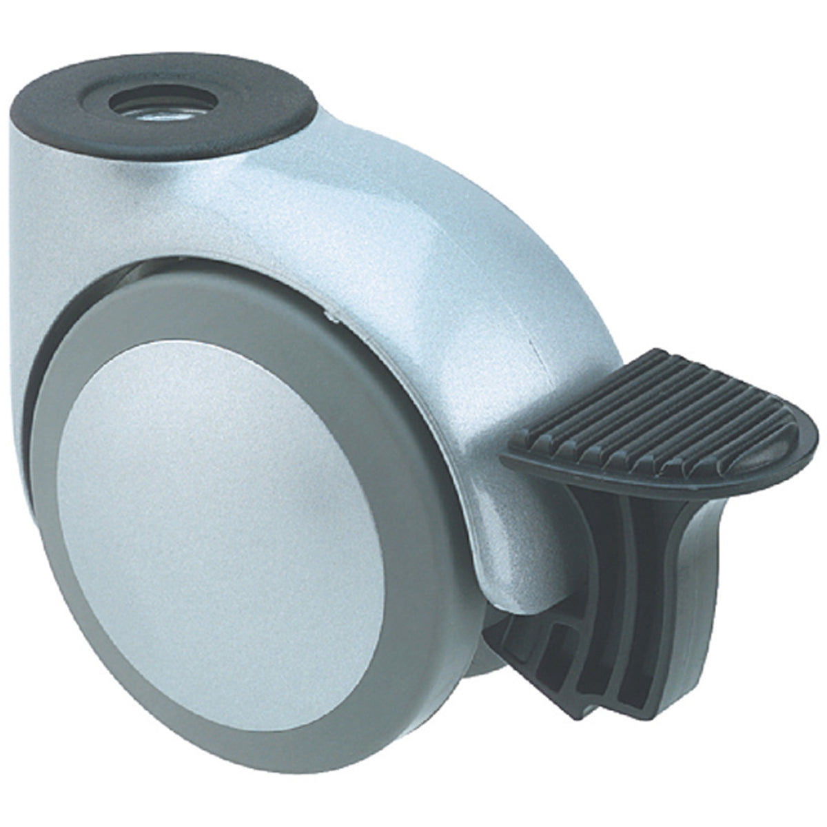 TWIN CASTOR BRAKE D75x65 PL/GREY by HAFELE UK LTD
