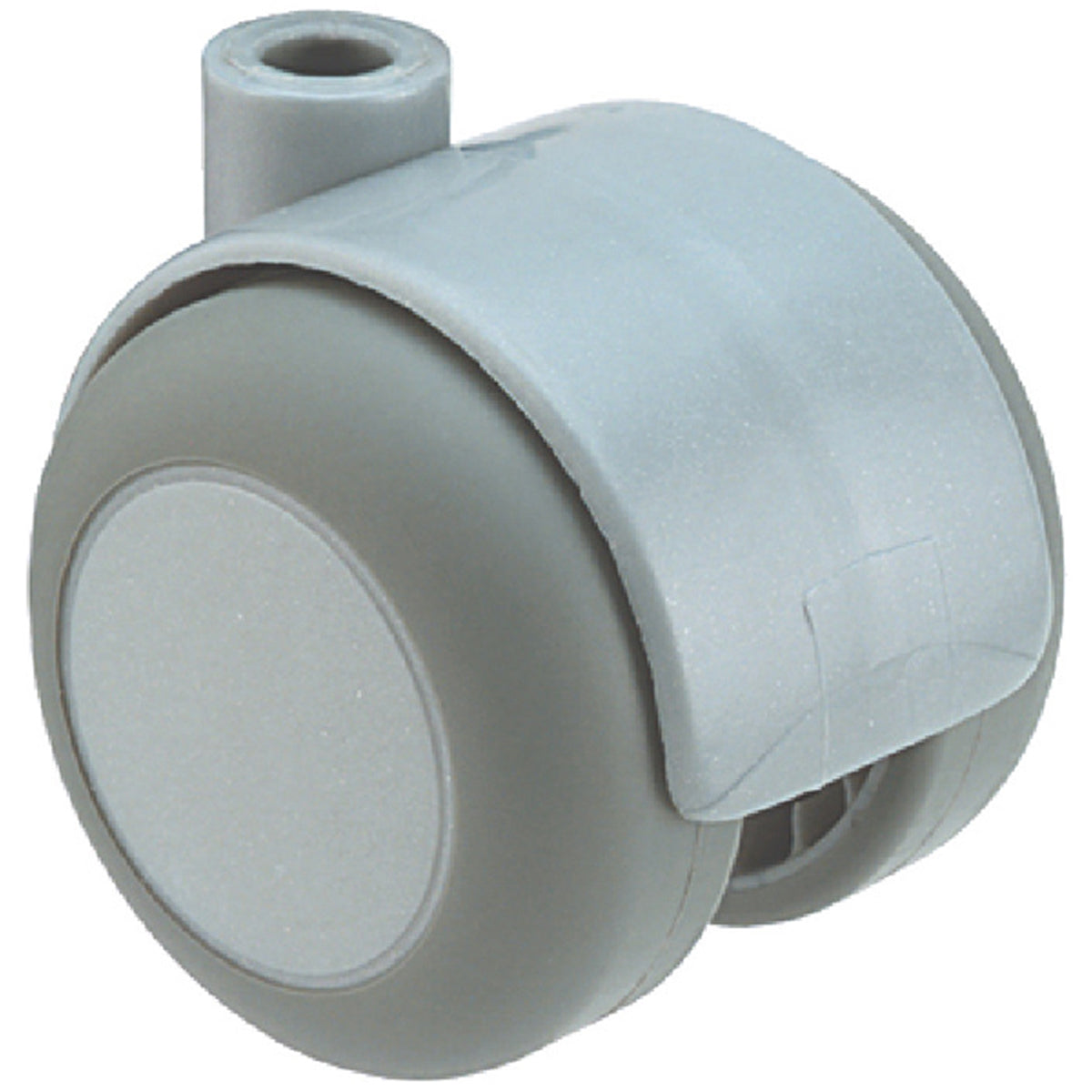 TWIN CASTOR NO BRAKE D50x54 PL/GREY