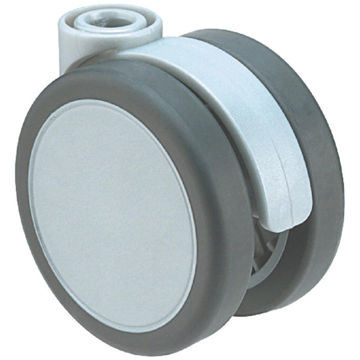 TWIN CASTOR NO BRAKE D65x40 PL/GREY by HAFELE UK LTD