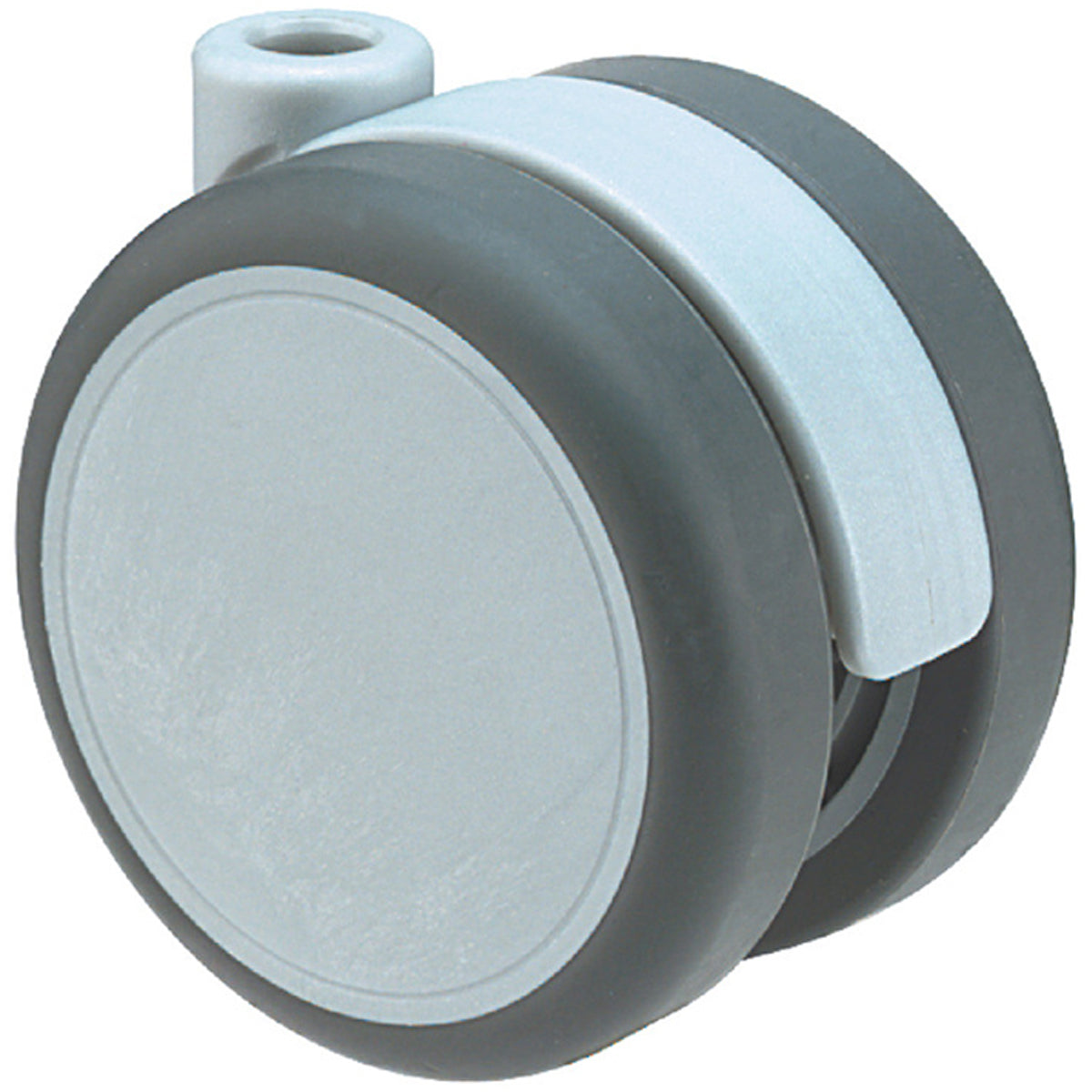 TWIN CASTOR NO BRAKE D75x53 PL/GREY by HAFELE UK LTD