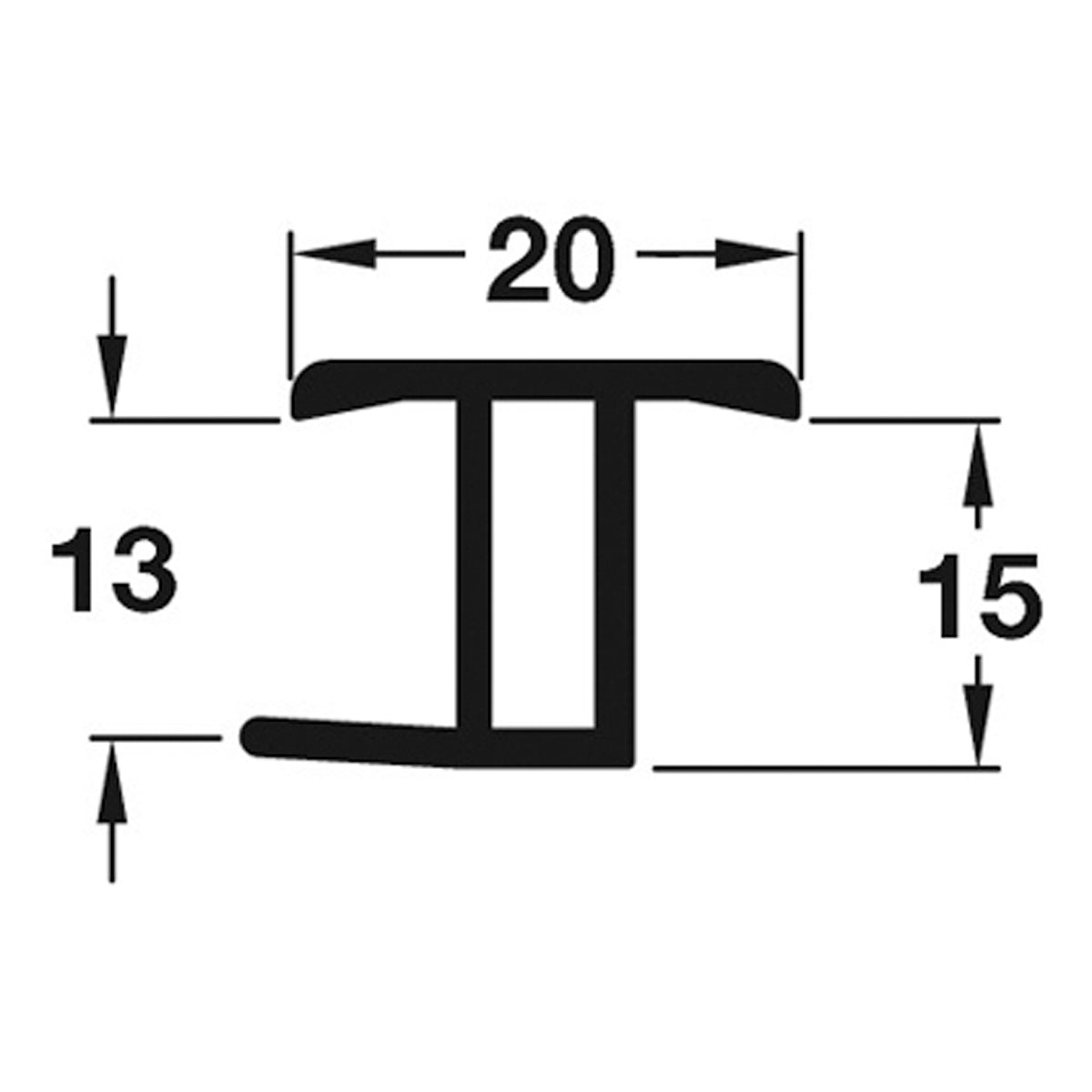 PLINTH CONNECTOR 150x20x15 PL/ALU
