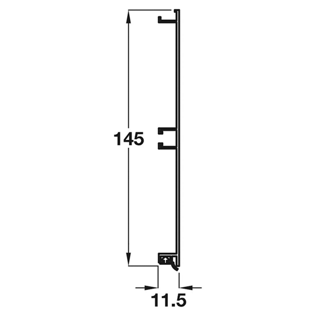 ALU PLINTH PANEL SET 3000 SAA