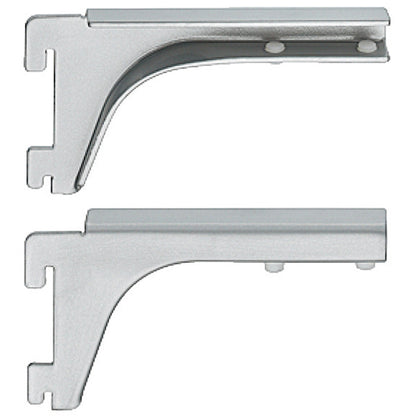 GLASS BRACKET 2H 55KG 120x50 MS/SIL