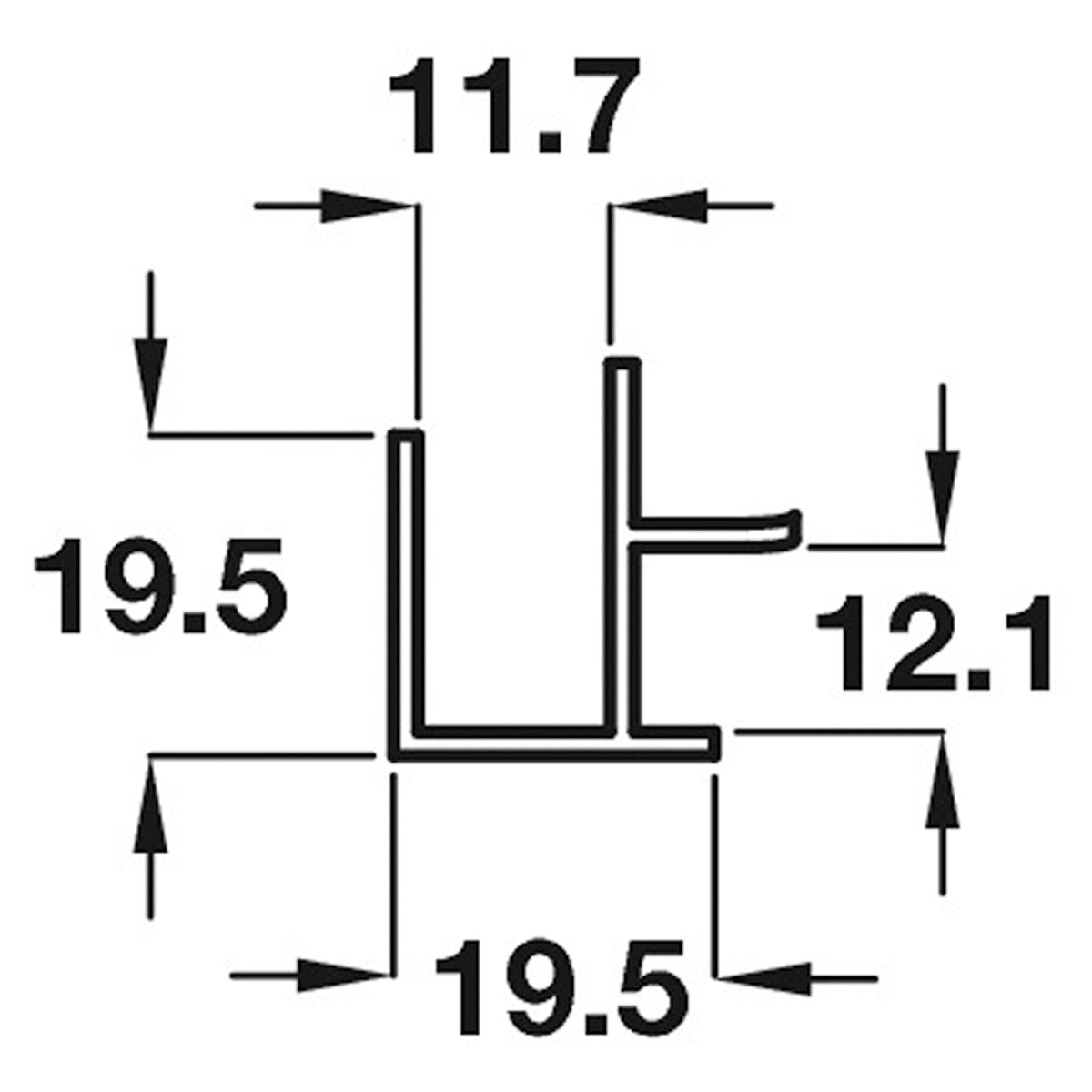 PLINTH CONNECTOR 90deg OR END 150 SAA