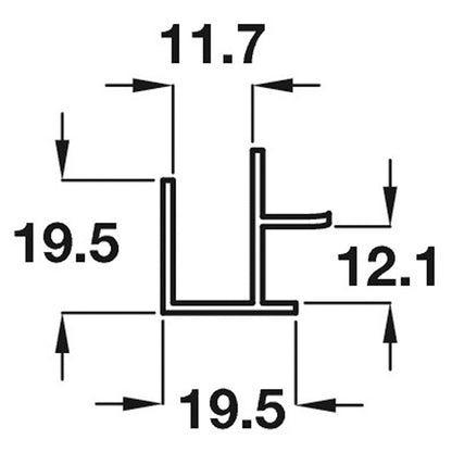 PLINTH CONNECTOR 90deg OR END 150 SAA