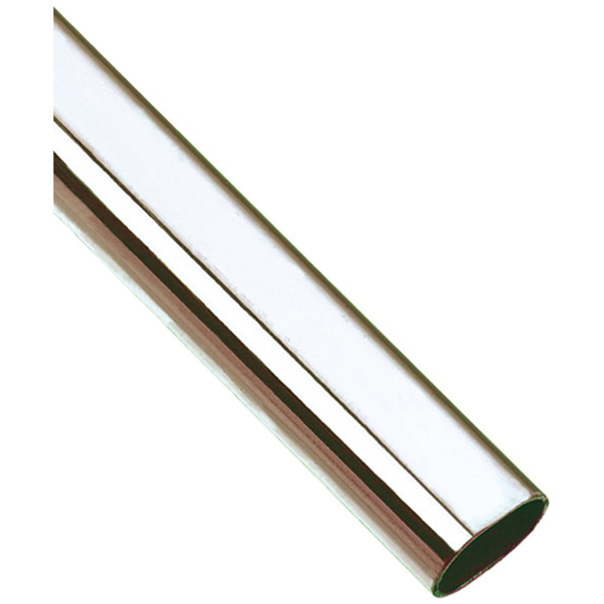 WARDROBE RAIL OVL 30x15x3000 ST/PCP