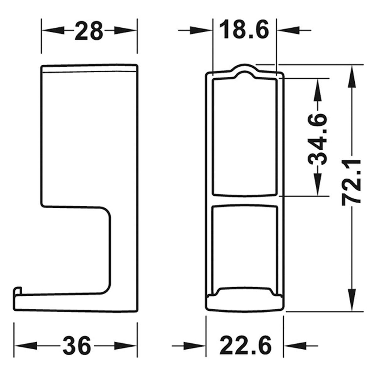 DRESSCODE STR WARDROBE HOOK GRY