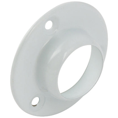 WARDROBE RAIL DLX SOCKET D25 WHI