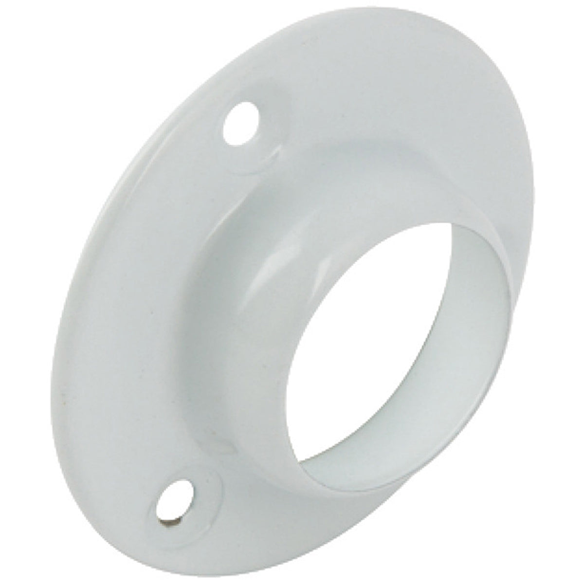 WARDROBE RAIL DLX SOCKET D25 WHI