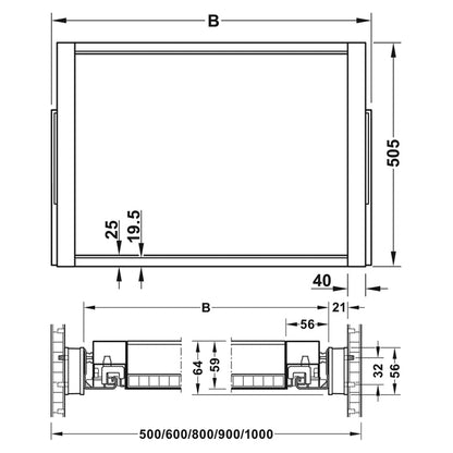 DRESSCODE PULL FRAME 16 1000 GRY