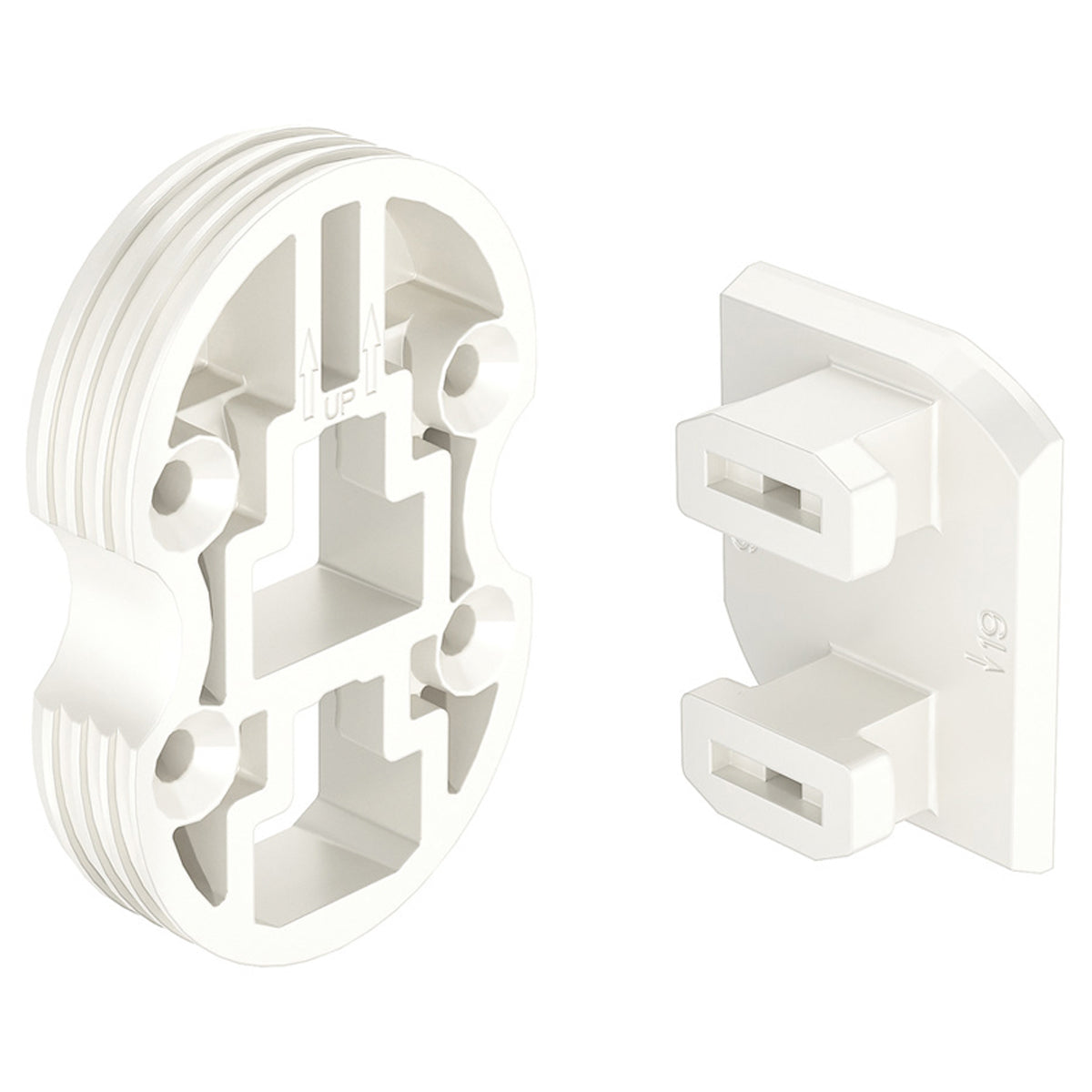 DISCONTINUED DRESSCODE WOOD PANEL ADAPTERx2 WHI by HAFELE UK LTD