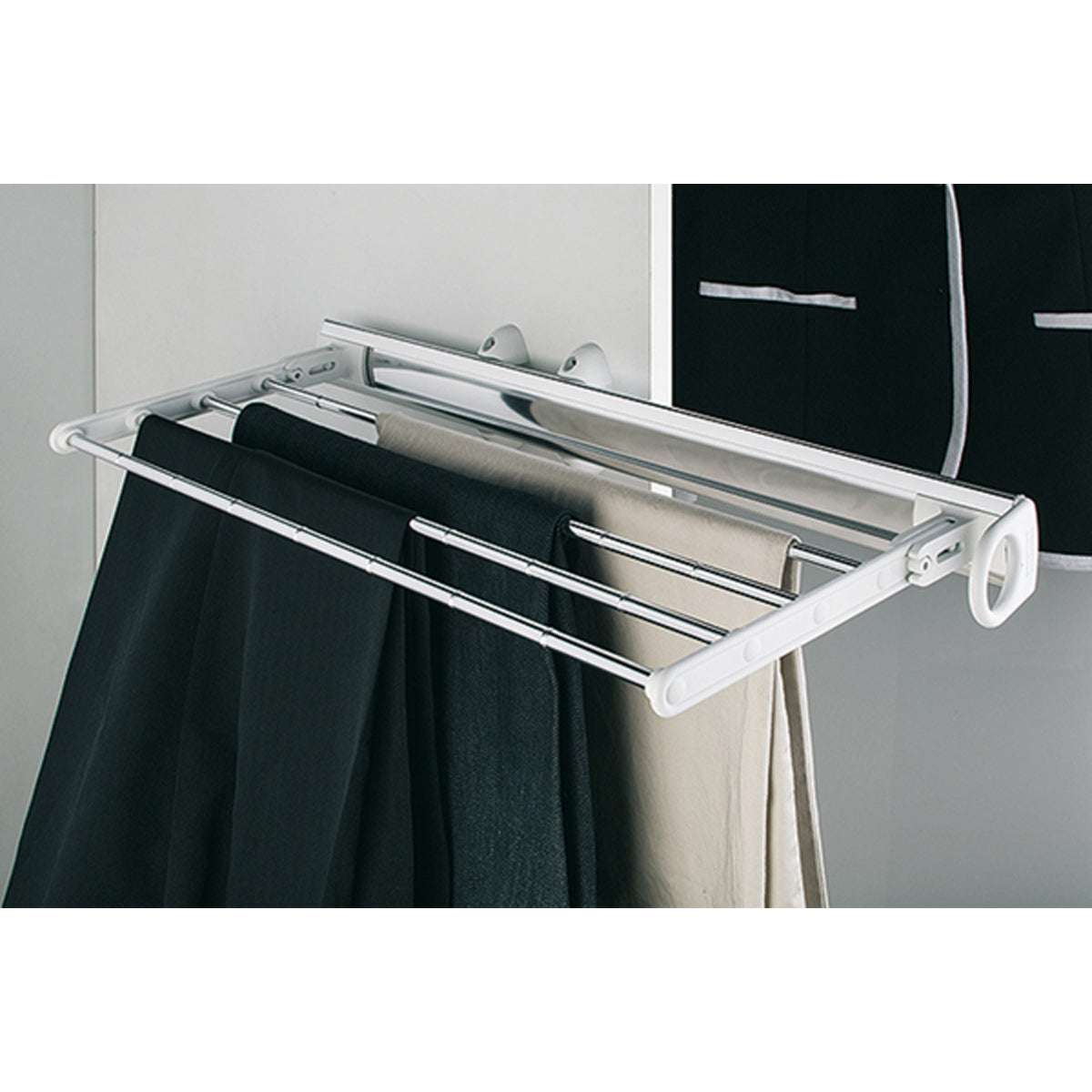 PULL OUT RAIL CLOTHES 82x76x505 WHI