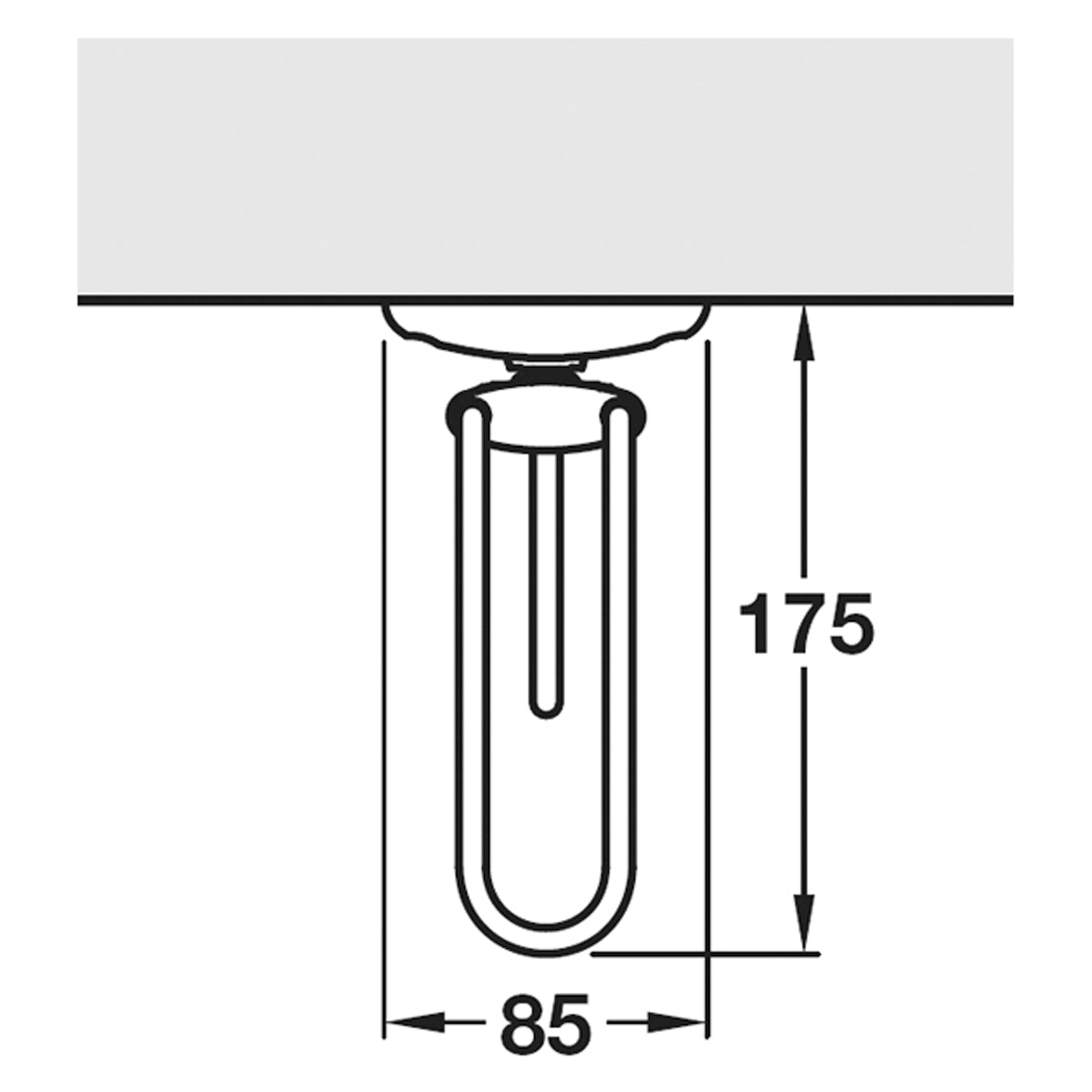 VIBO DRM PULL CLOTHES RAIL ST/SLV