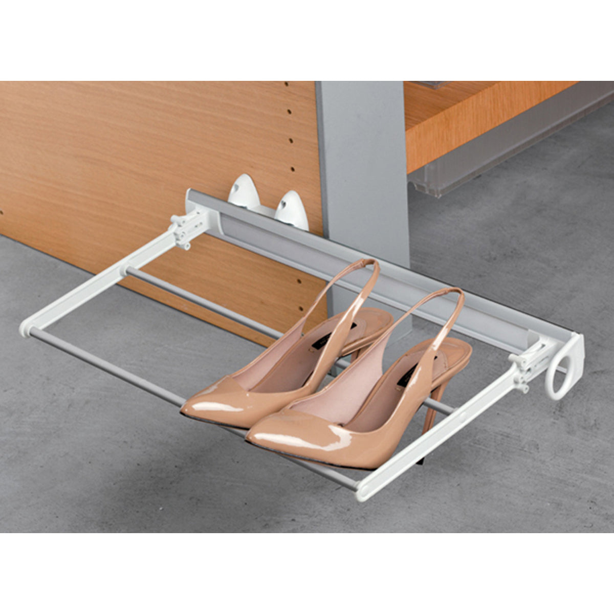 SHOE RACK FOLD PULL 64x76x505 WHI