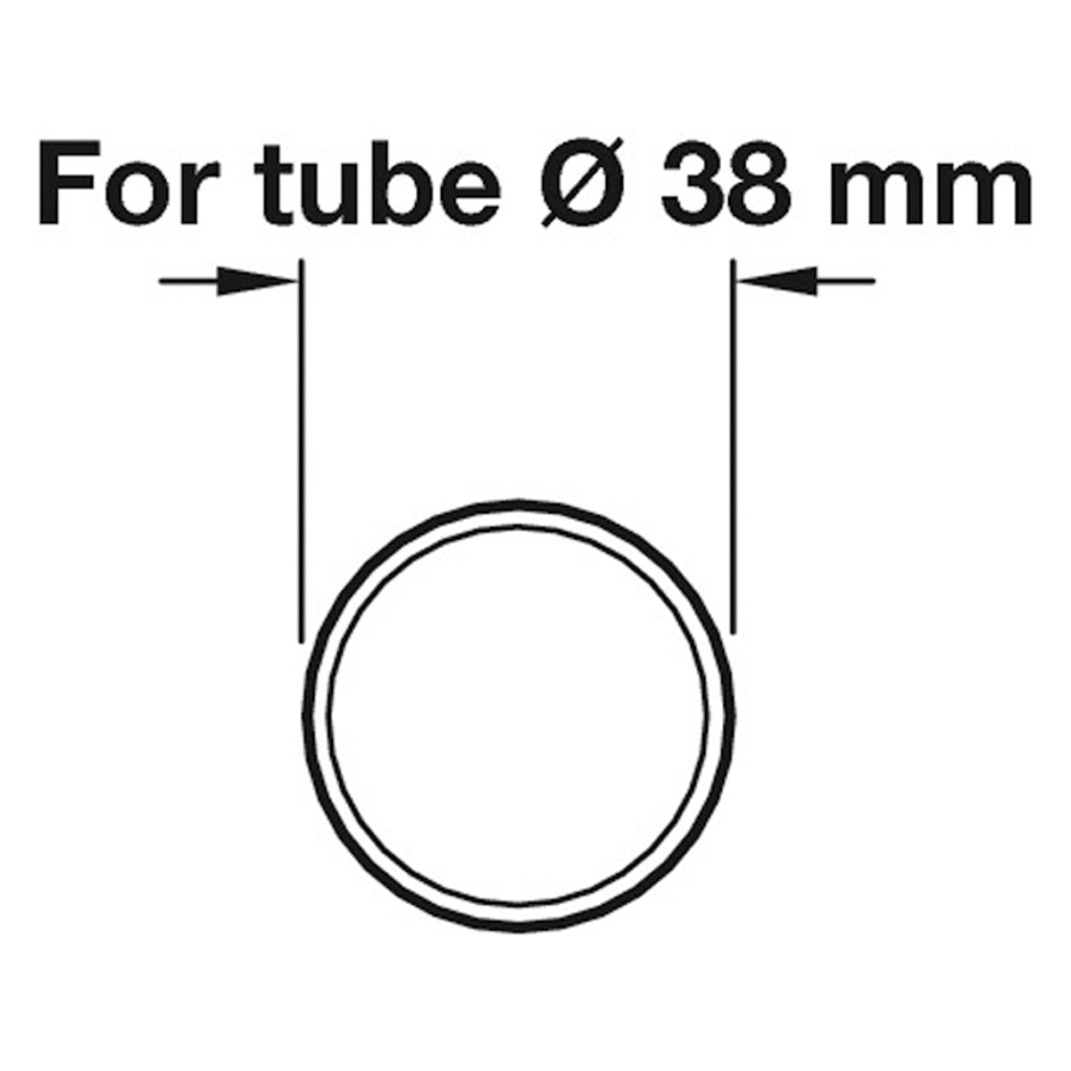 RAILING TUBE STR D38x2500 BRS/PCP