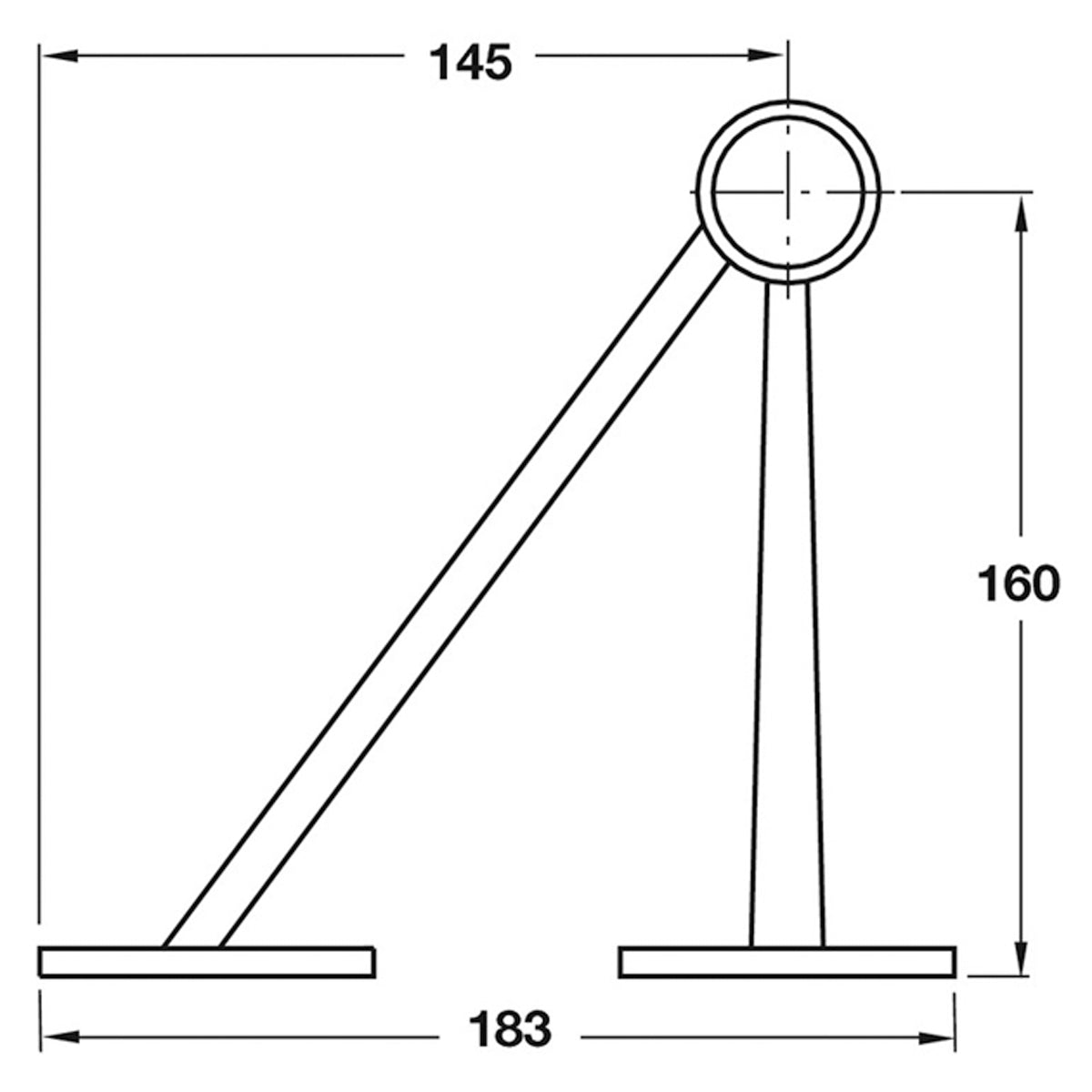 RAIL SUPP BRACKET D38-D38 ANG PCP