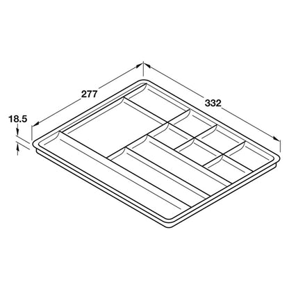 VARIANT-D PEN TRAY11 PL/ANTH