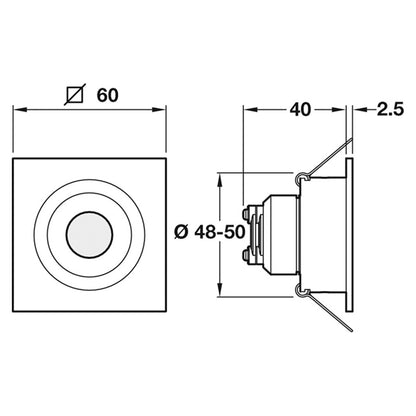 LOOX350mA LED CORE CEILING LGT WW