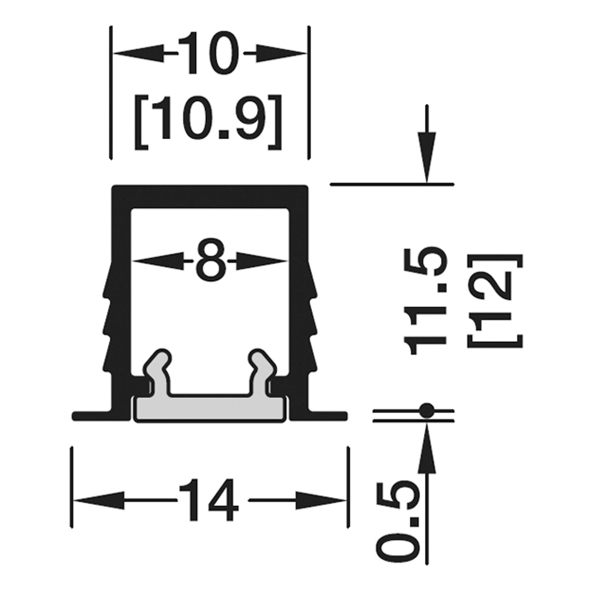 LOOX5 1104 ALU PROFILE 3000 SLV